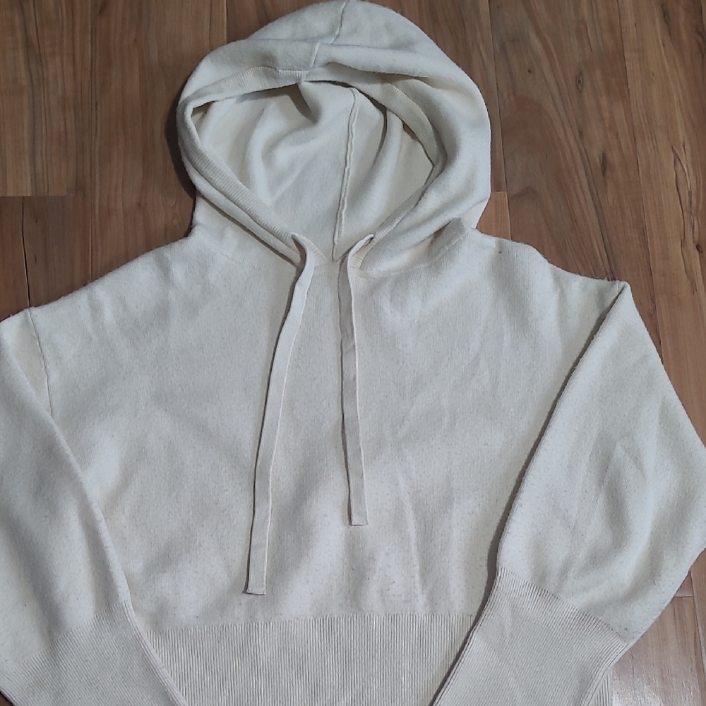 a new day Cream Hooded Sweatshirt
